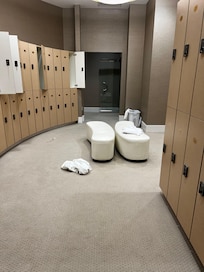 No locker room attendant. Locker rooms were not maintained
