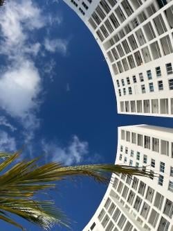 Looking up from my beach chair.