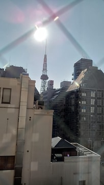部屋の窓から見れた風景