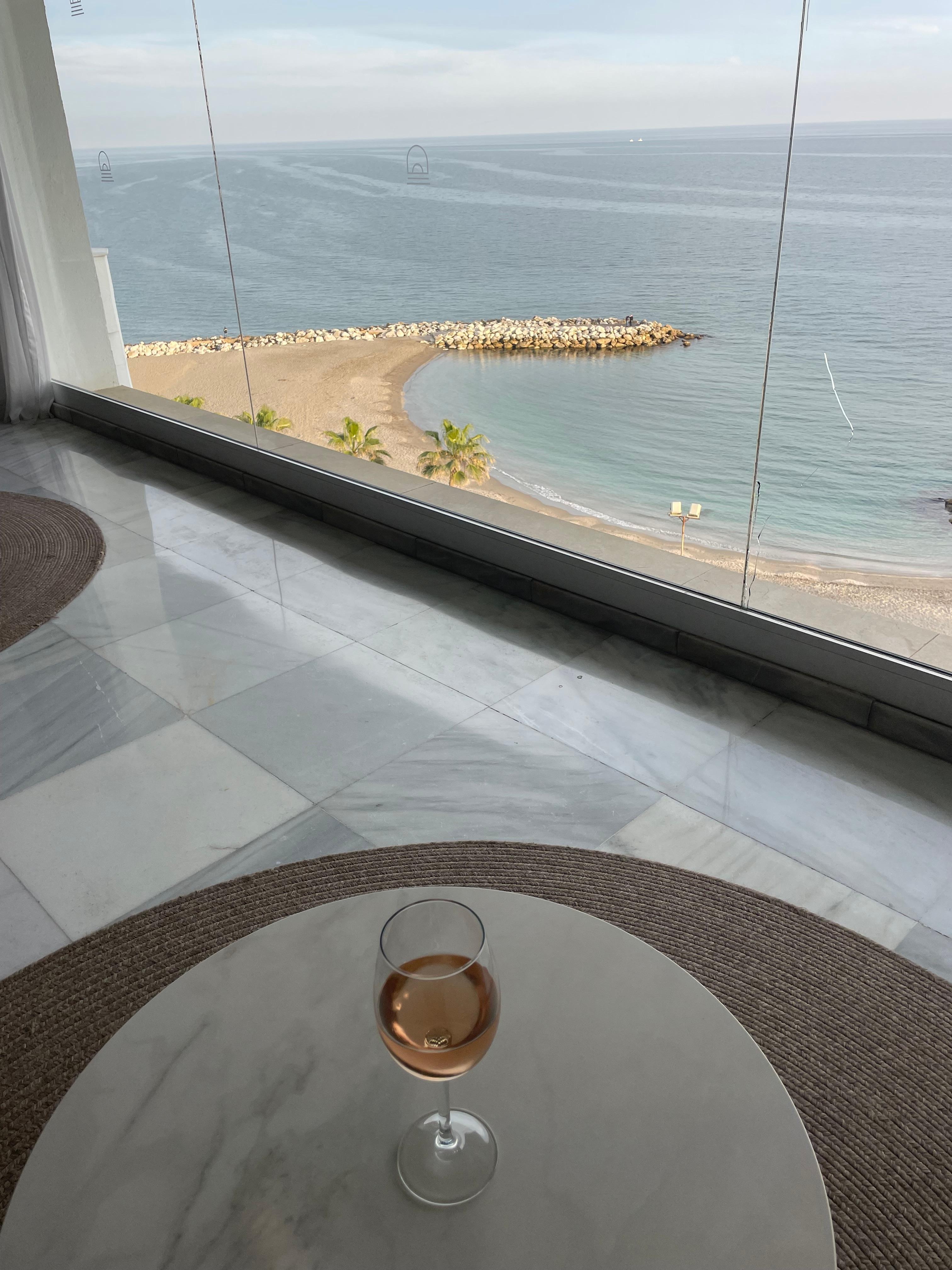 View from lobby bar
