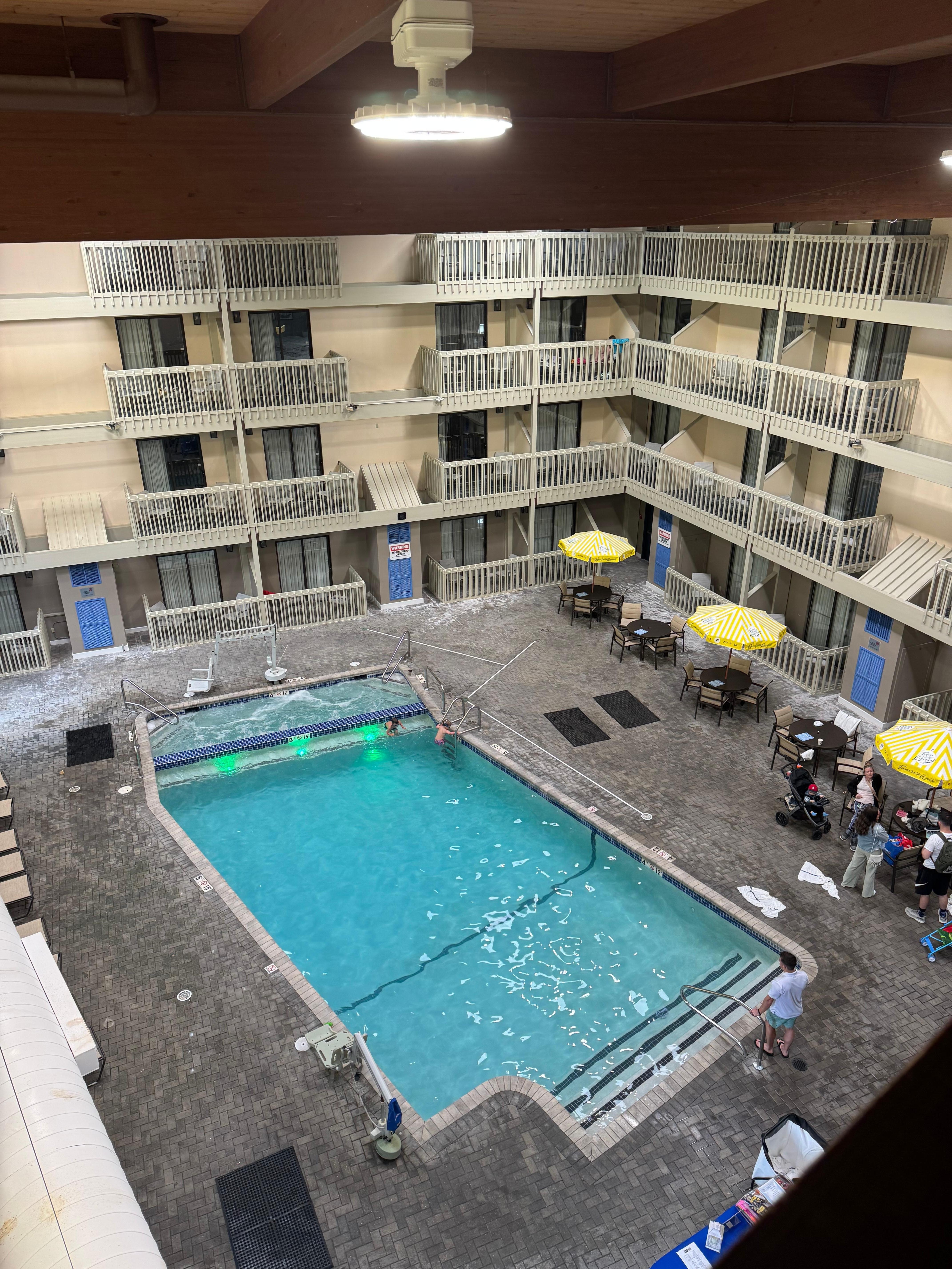 Room view from our balcony