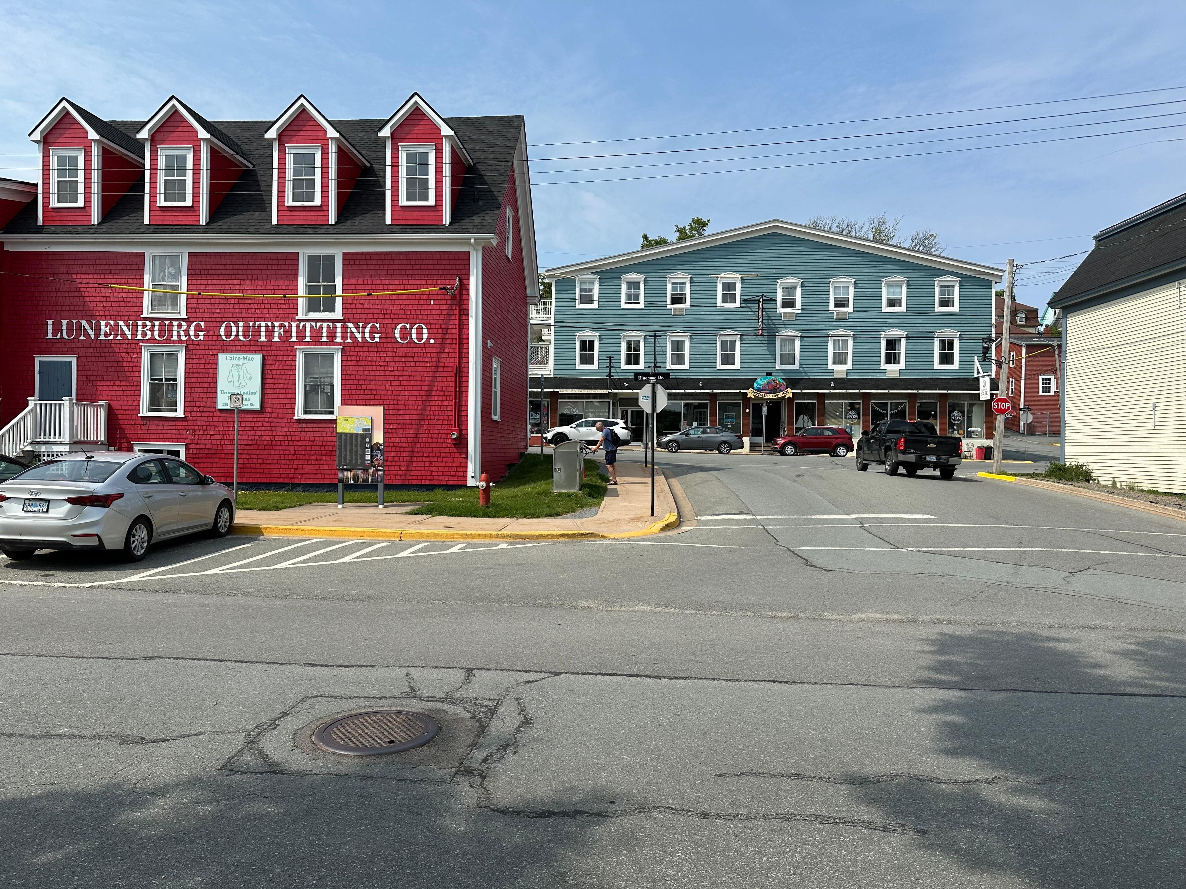View of the inn from the waterfront. 