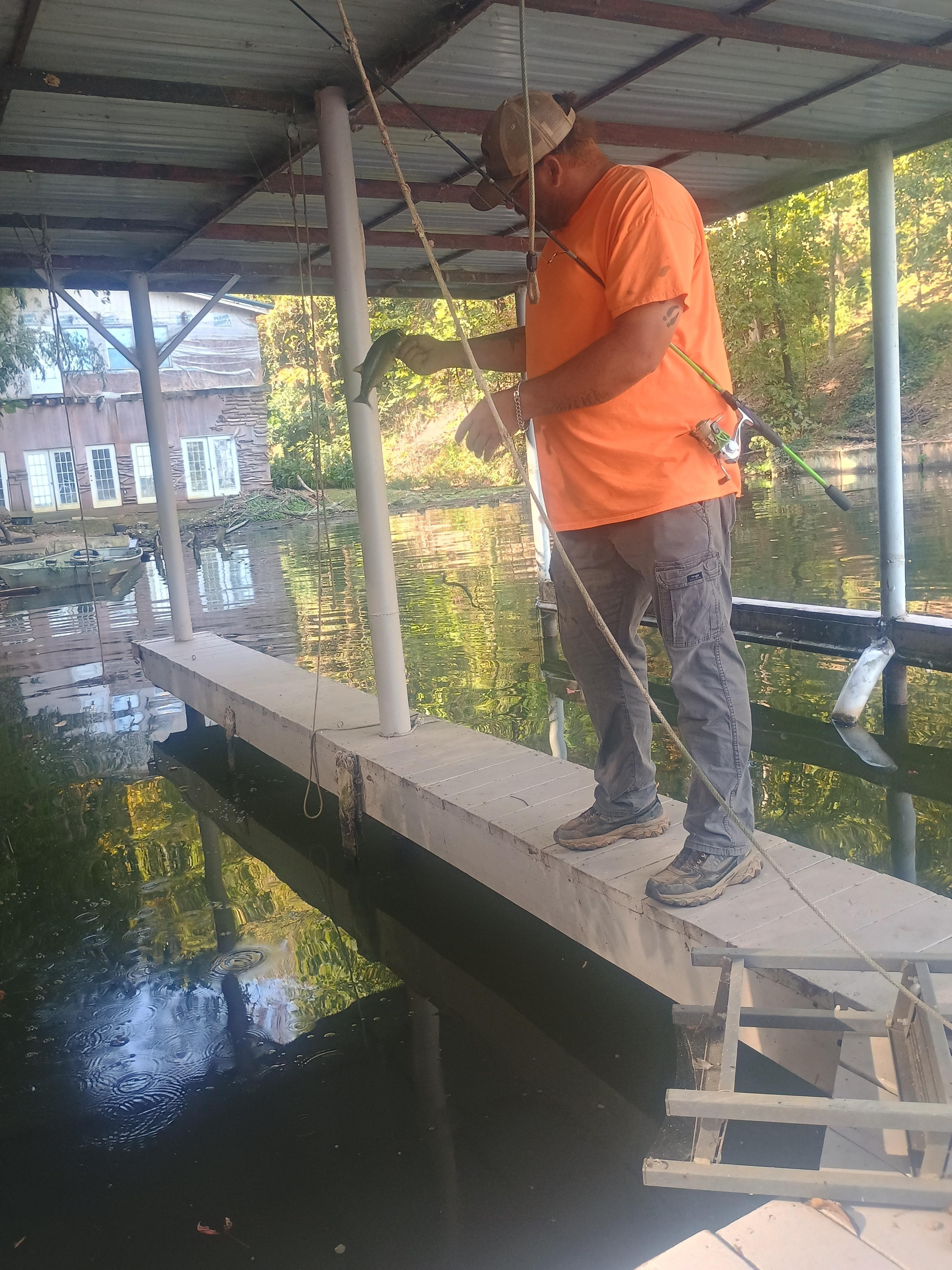 A little fishing at the dock 