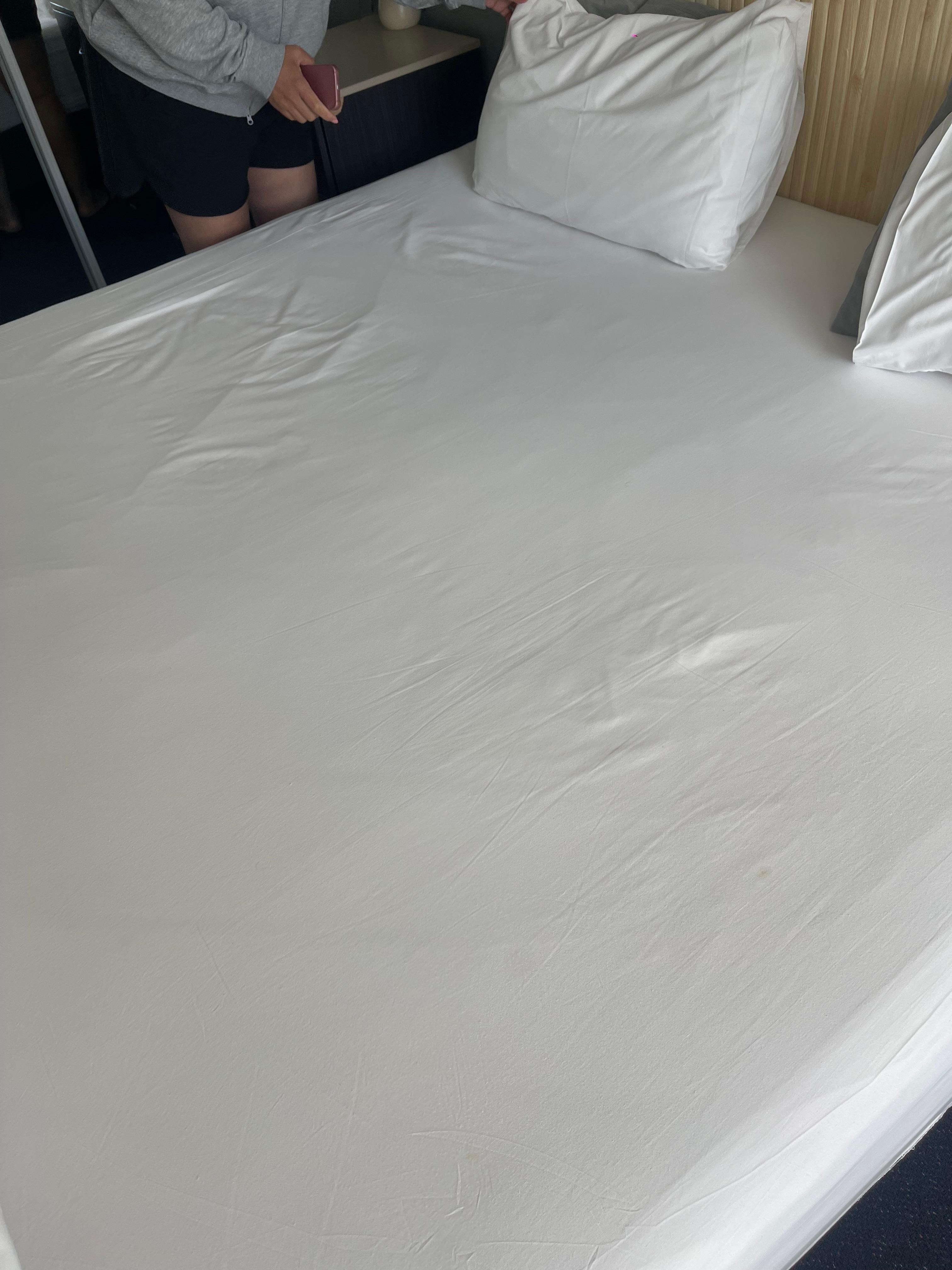 Looks like the sheets were never changed just straight up 