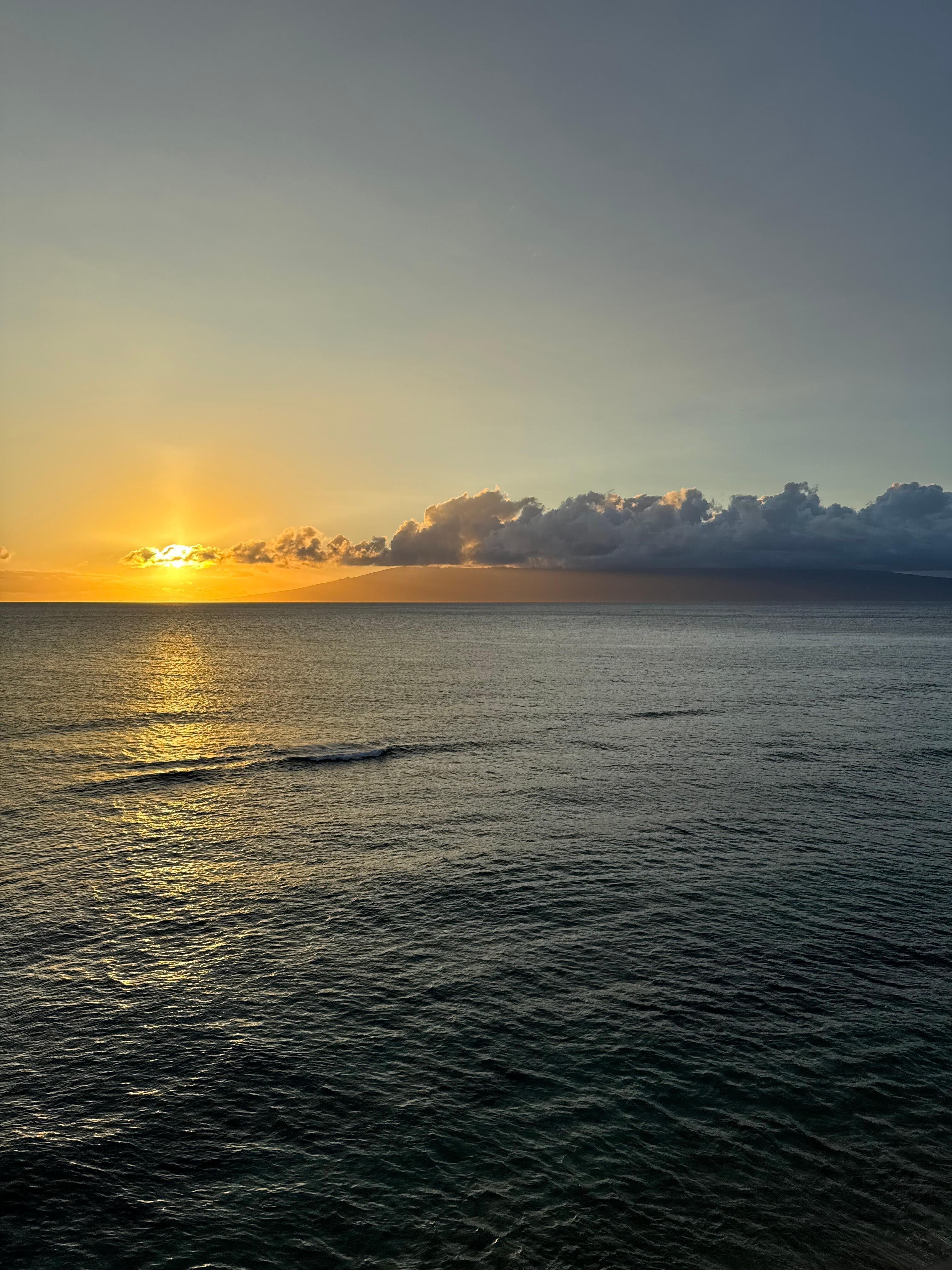 Sunset from balcony. 