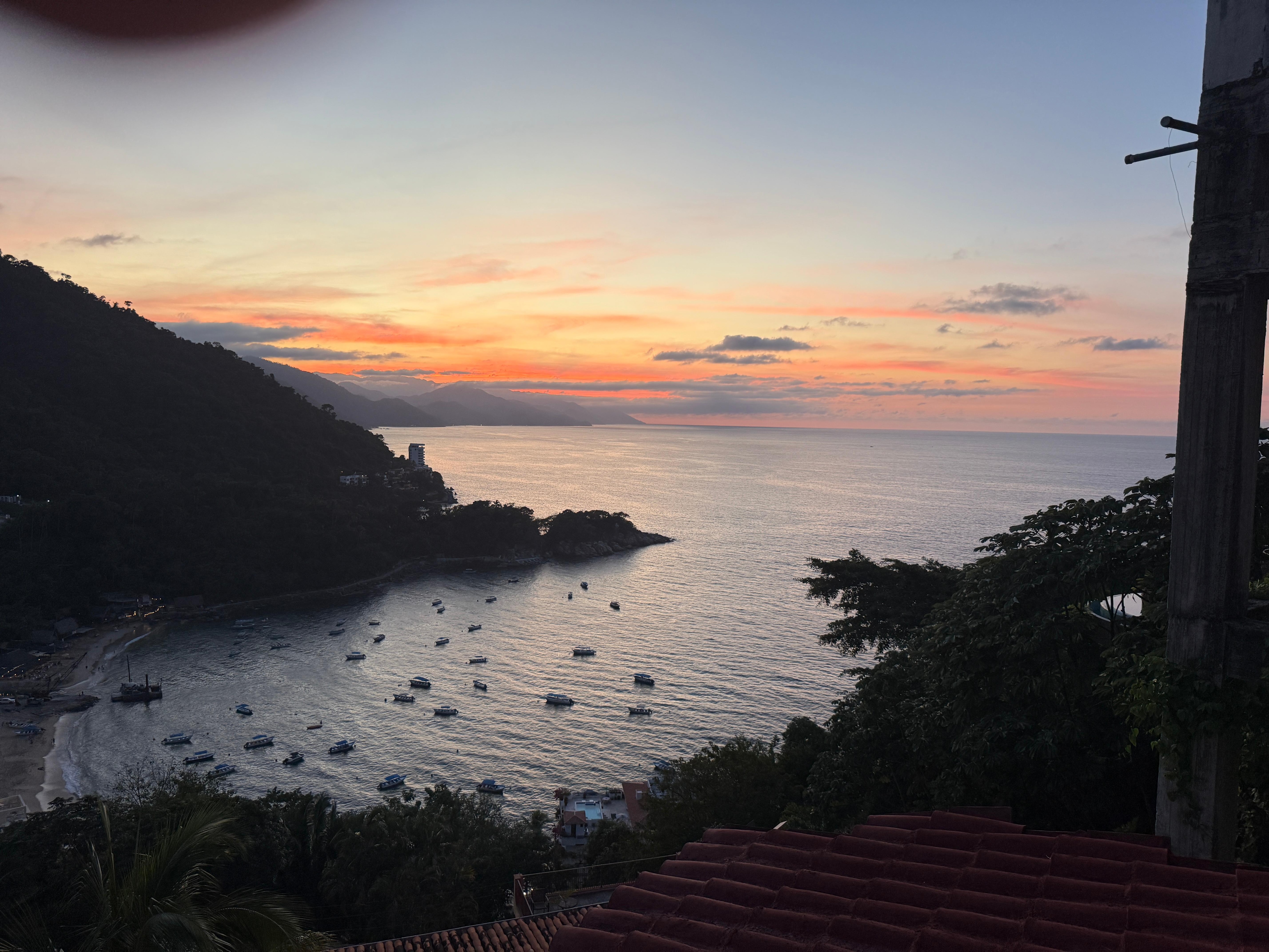 Sunset from Mismayola Grill