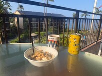 Breakfast on lanai.