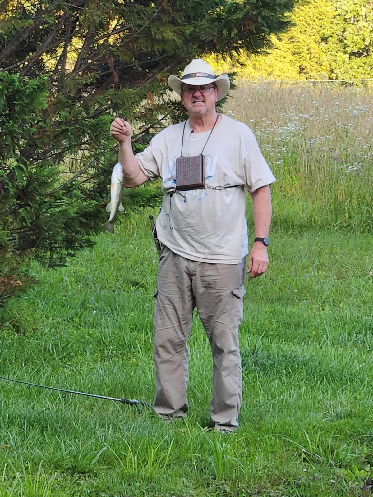 Bigger lake was cleaner and more bass. She was a fisherman's widow. 