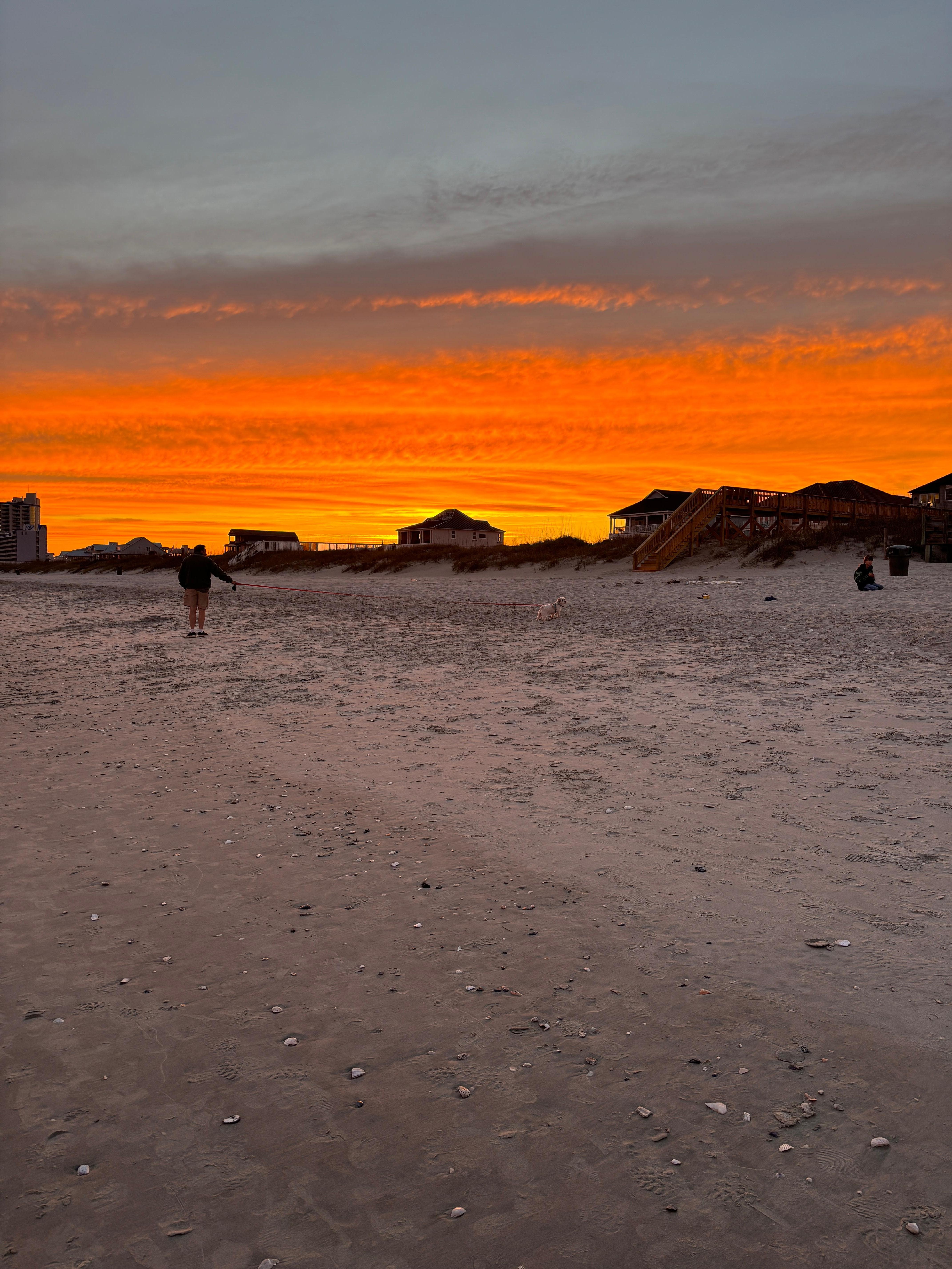Beach at sunset