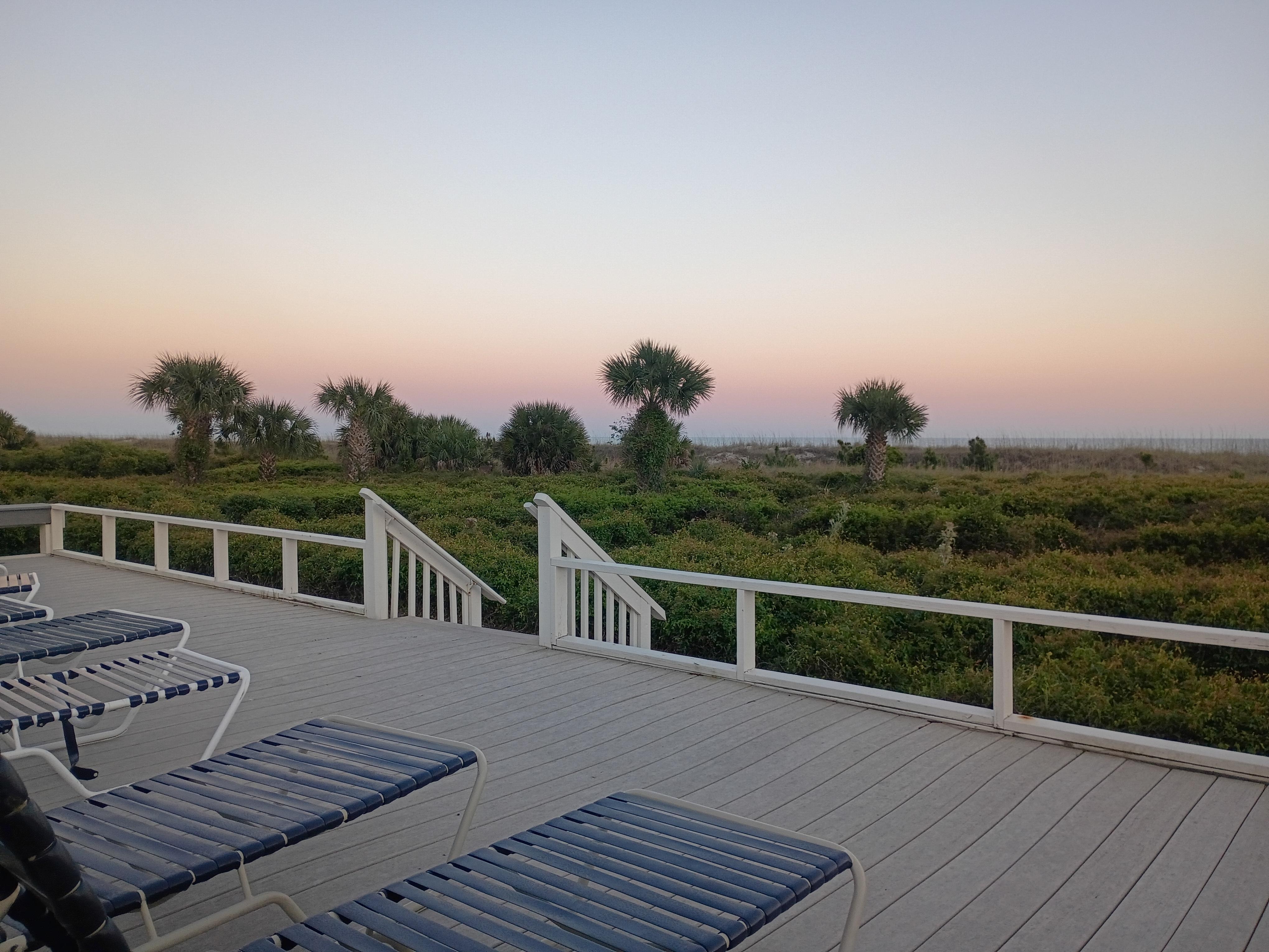 This was the view of sunset from the lounge deck for the guests 