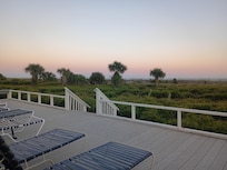 This was the view of sunset from the lounge deck for the guests