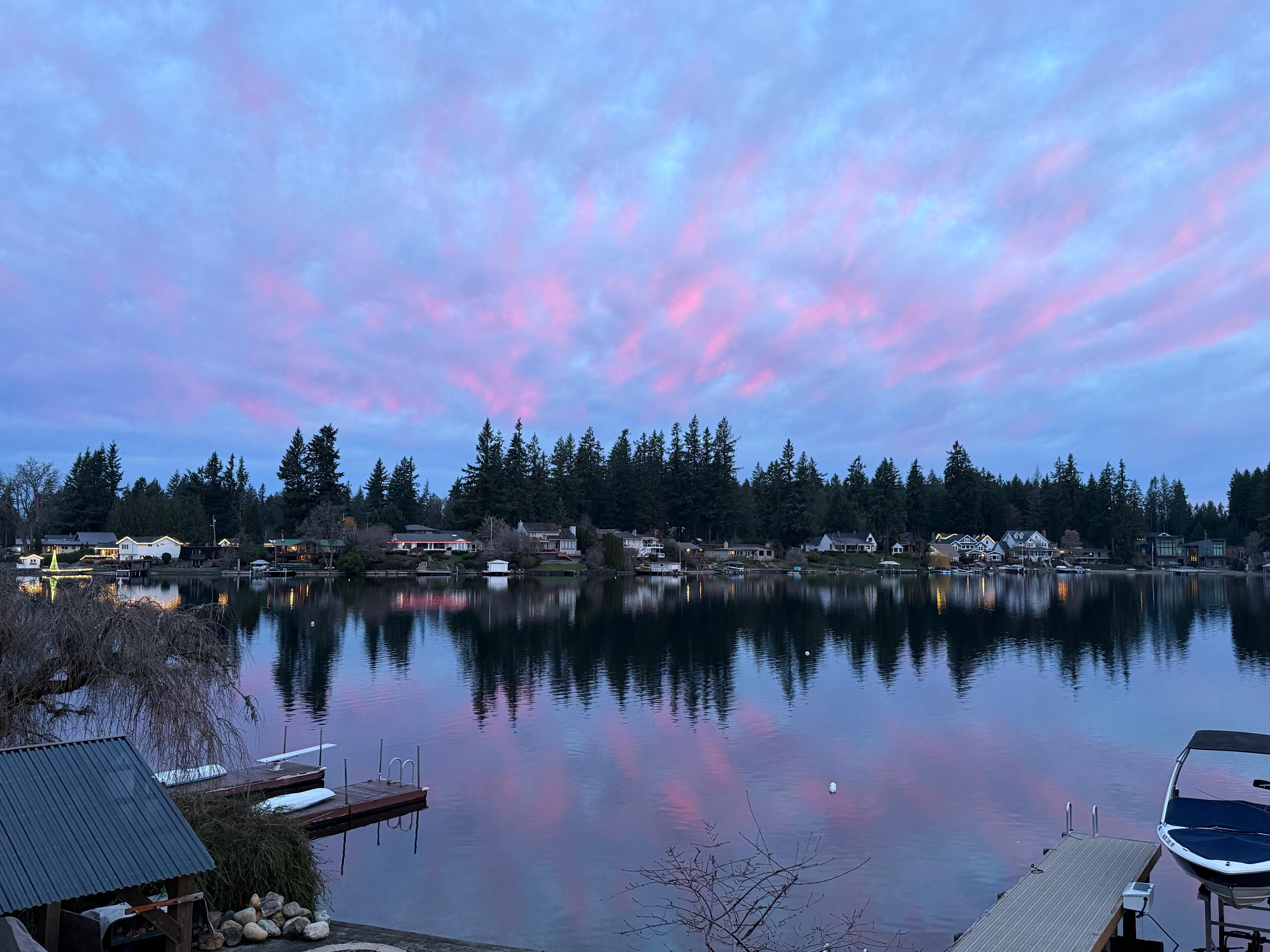 Sunrise in November.