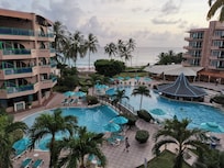 Blick vom Balkon 3 Etage tagsüber