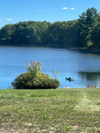 My husband on the lake.