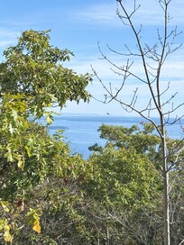 View from Mt. Megunticook (1 mile hike up moderate trails) Access by motor road at Mt. Battie