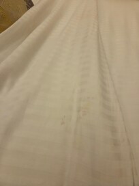 Dirty bedsheets
