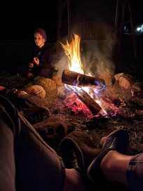 Ghost stories and s'mores by the fire.
