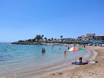 Beach in front of the hotel