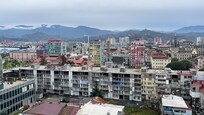 City view from balcony