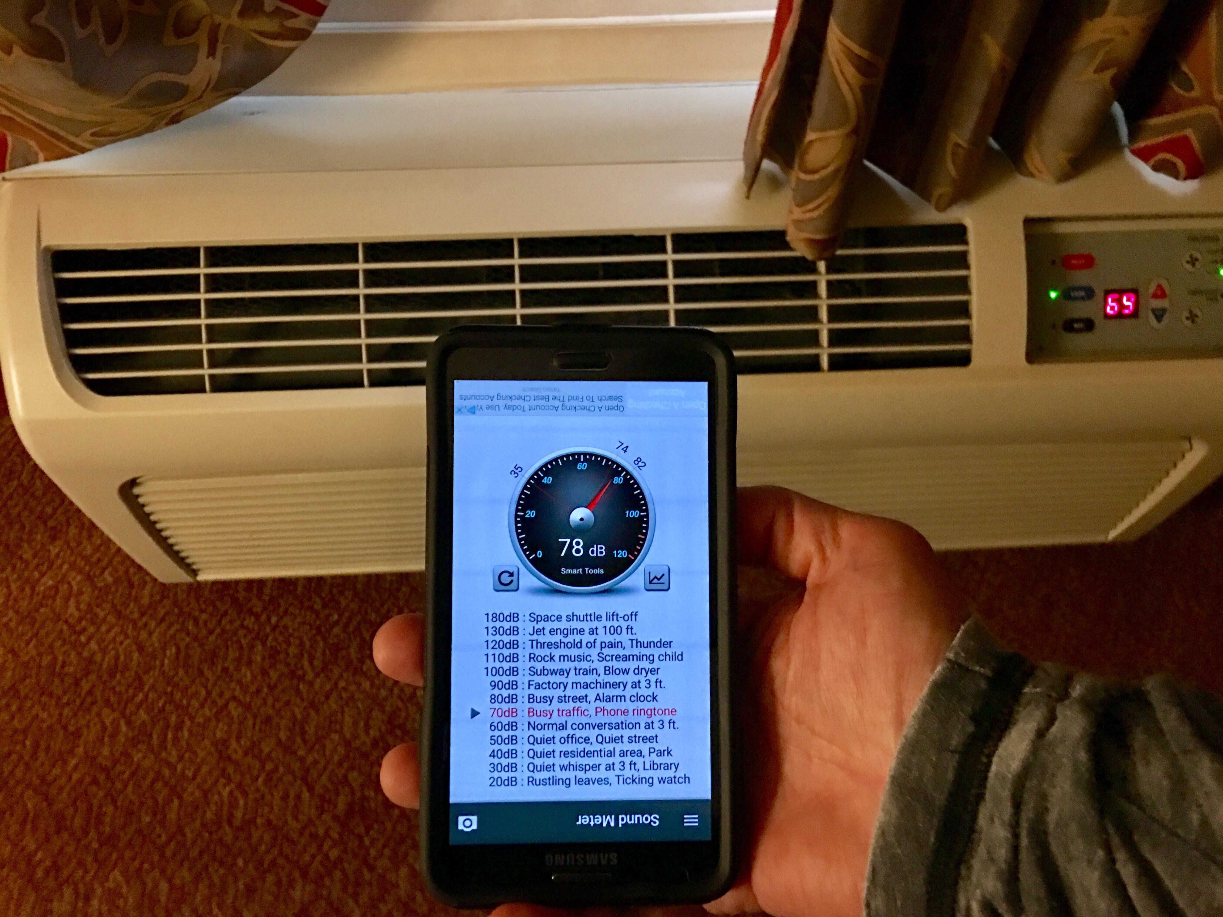 Room sound condition because of A buzzing AC