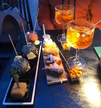 Début de soirée
Cicchetti et Spritz