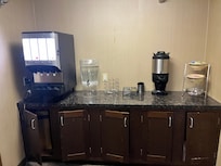 This is where cups would be if they had hot coffee or wanted you to have juice