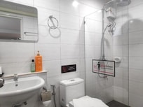Partially enclosed shower