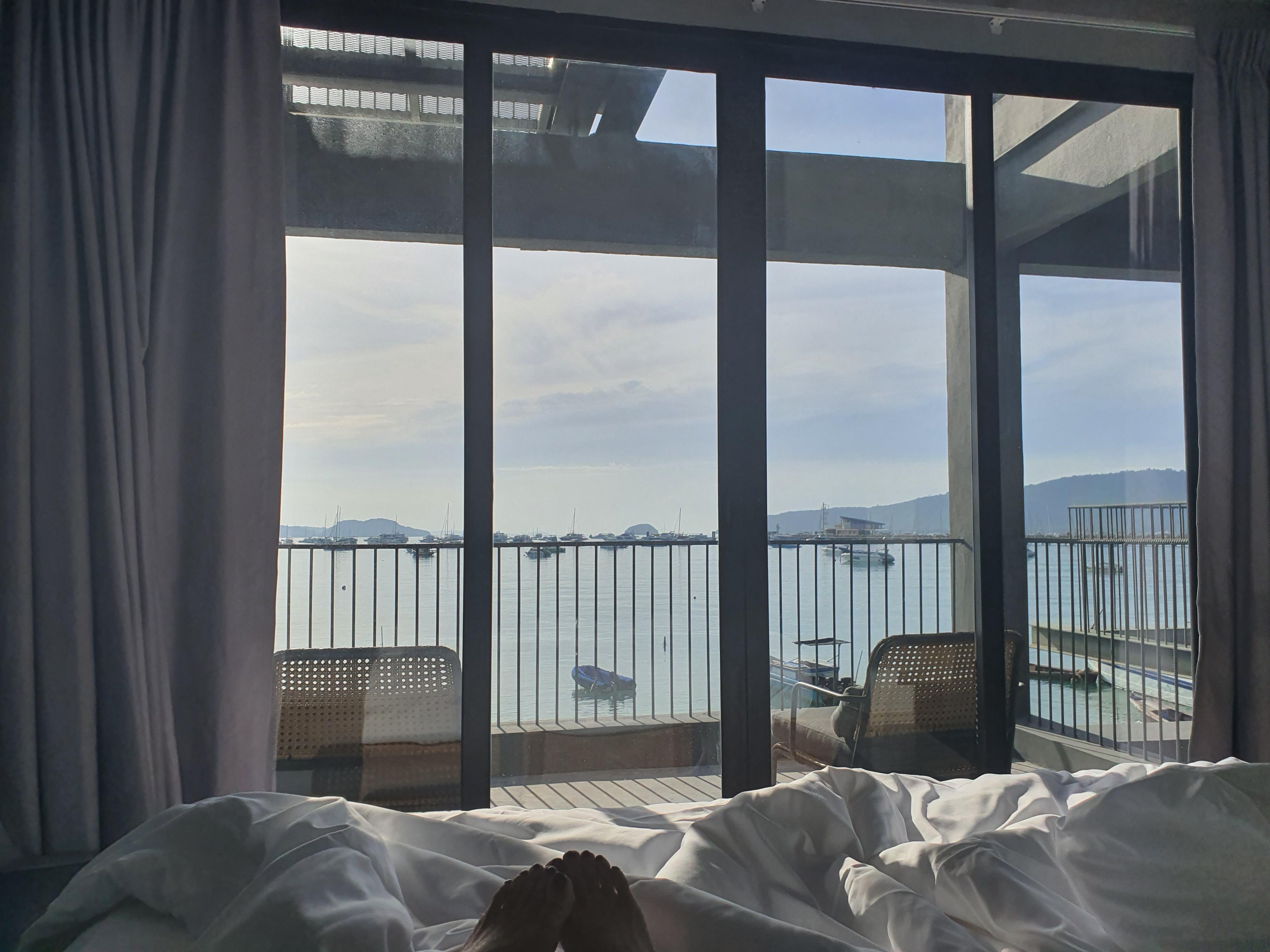 Seaview from bed