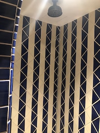 Beautiful shower tiles in bathroom