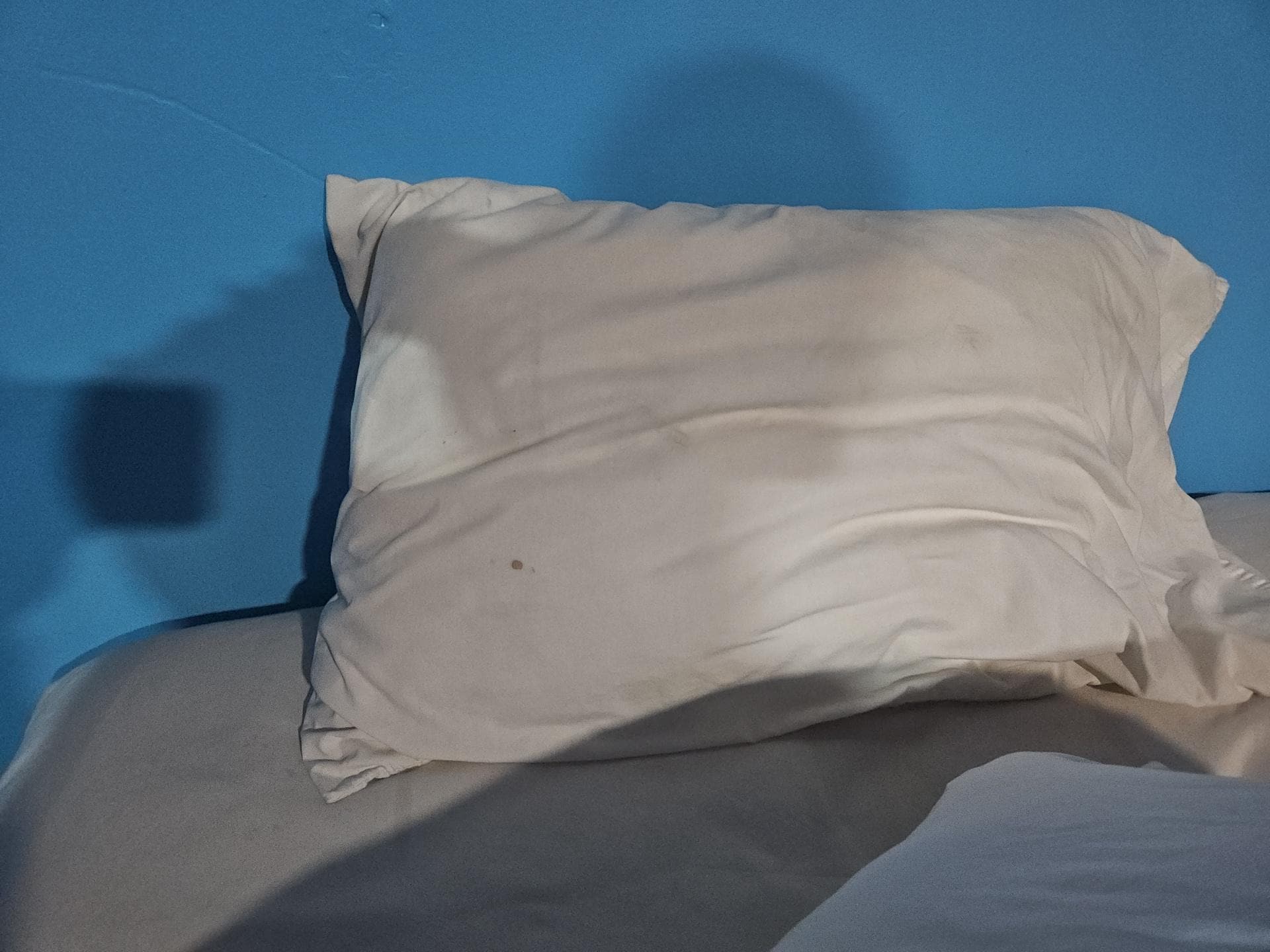 Stains on pillow