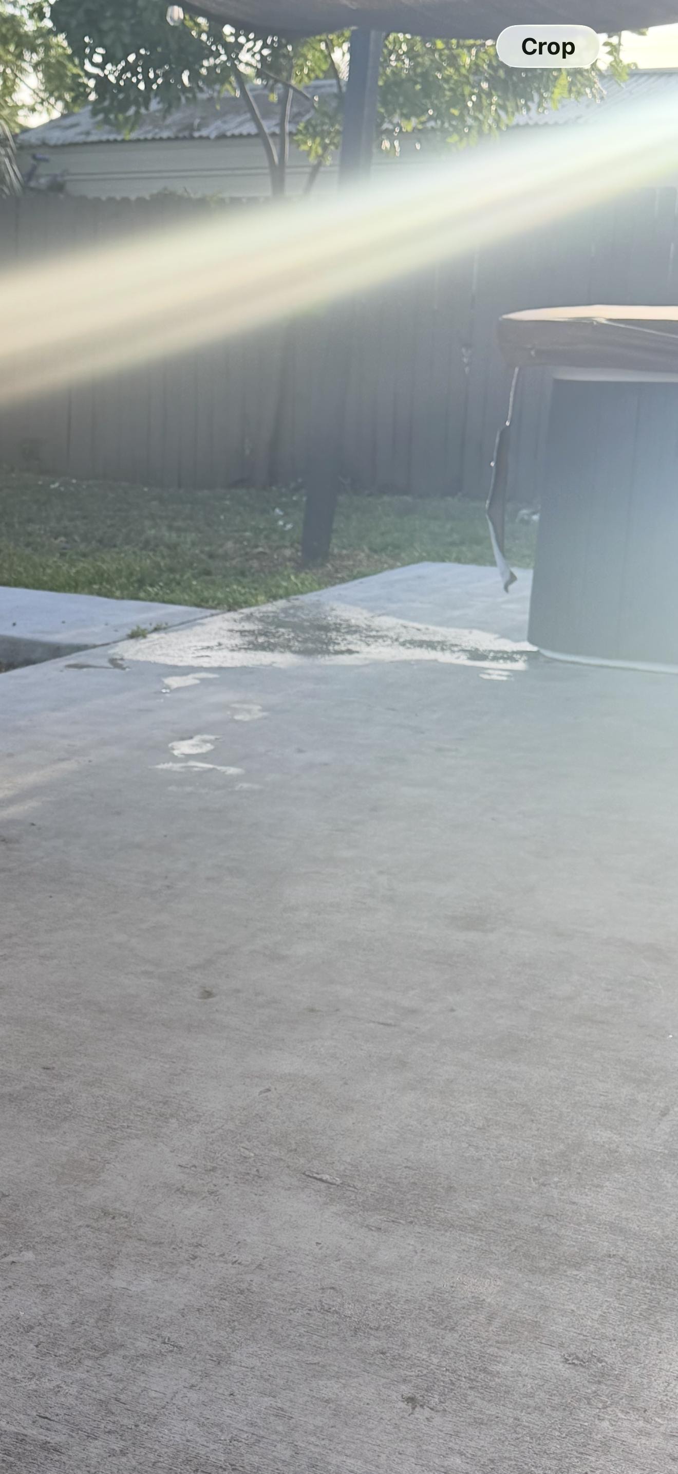 The leaking “luxurious hot tub” only a couple of the jets worked. 
