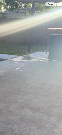 The leaking “luxurious hot tub” only a couple of the jets worked.