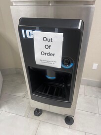 Ice machine out of order