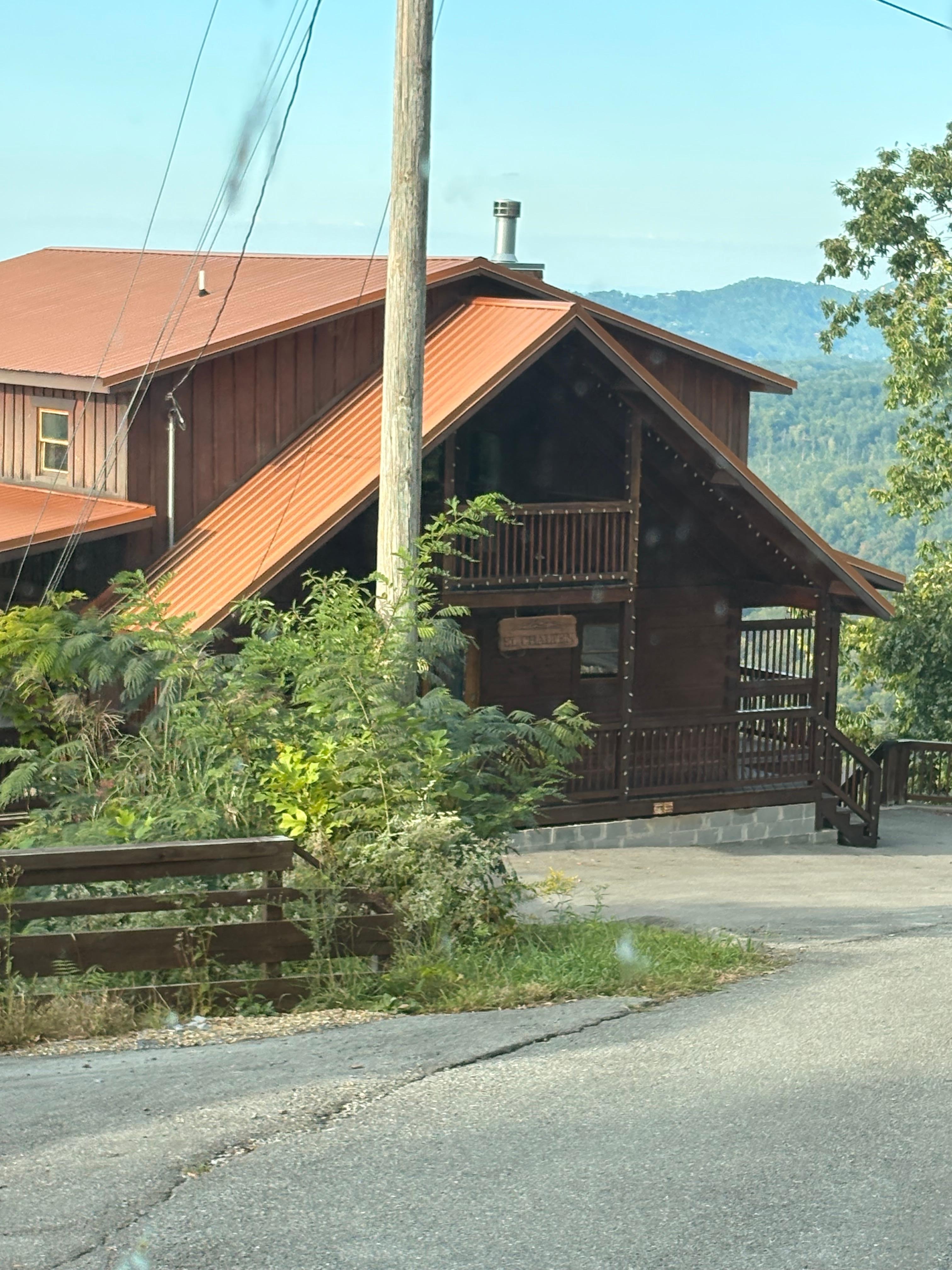 The view when we first arrive to the house. 