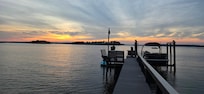 Dock at the house beautiful sunset