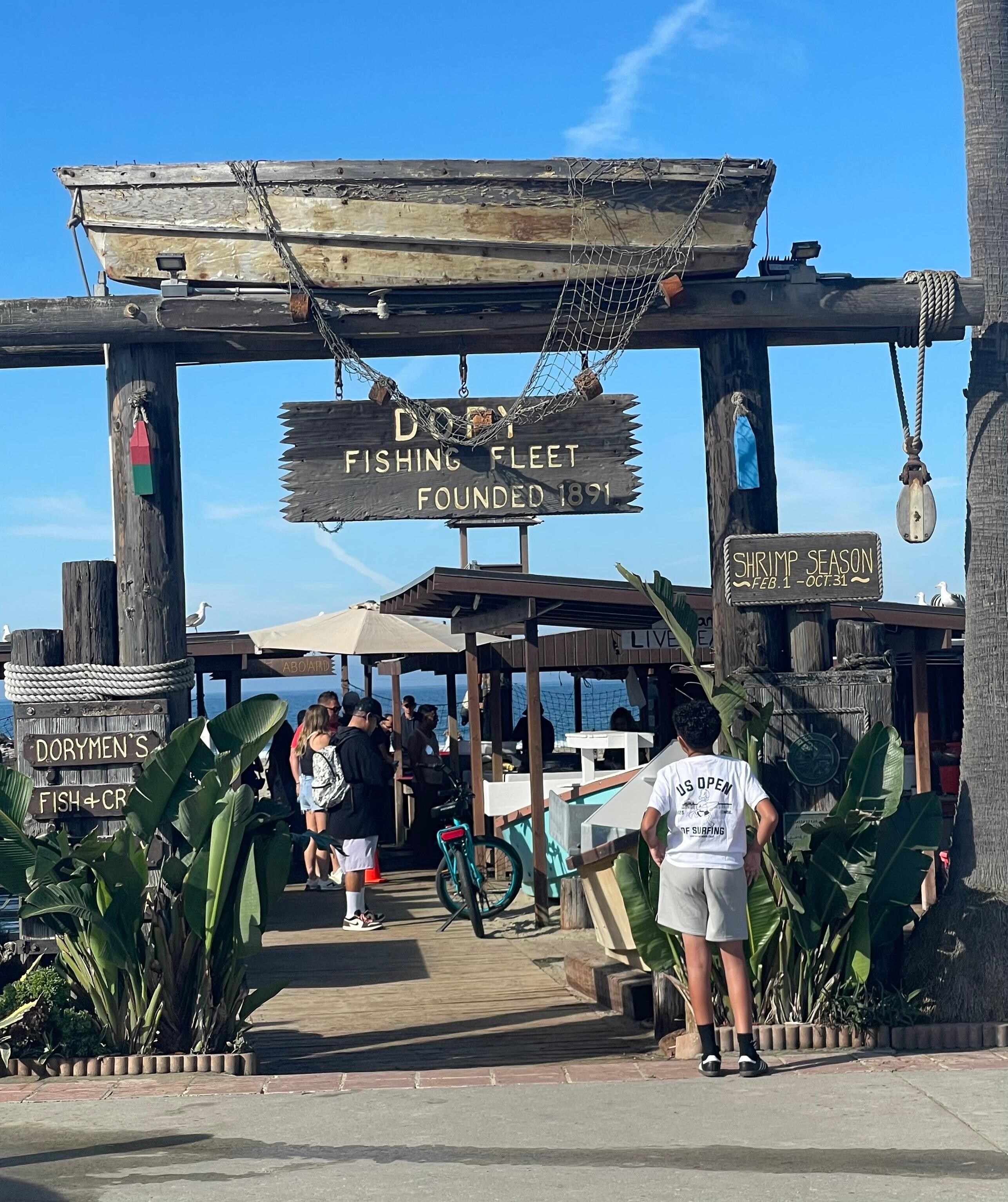 They go out every day and you can go over there and get fresh fish to cook later. 