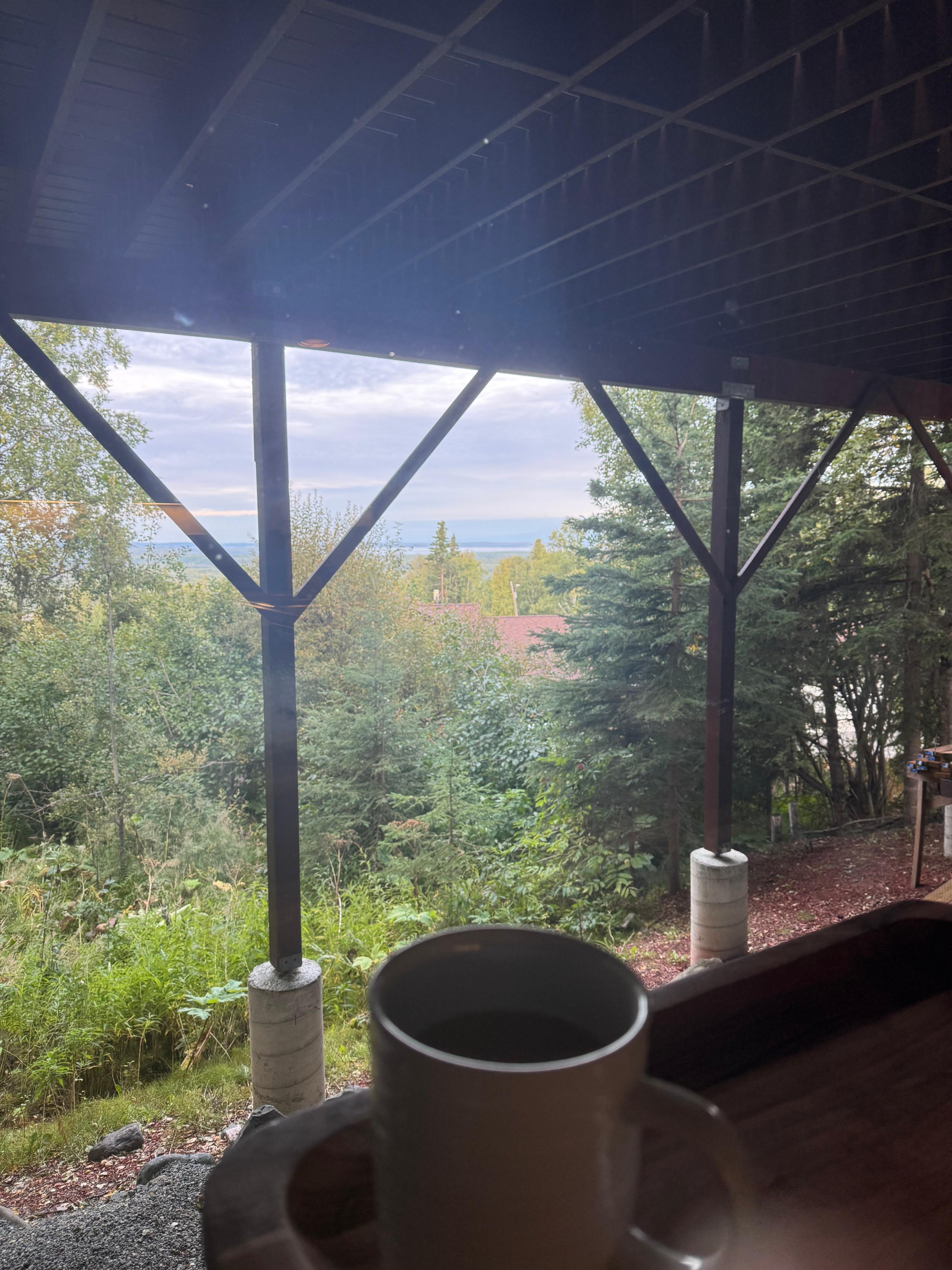 Coffee with this view!