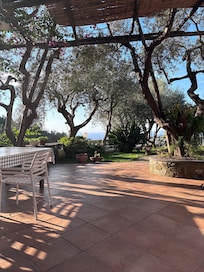 The terrace at the Villa