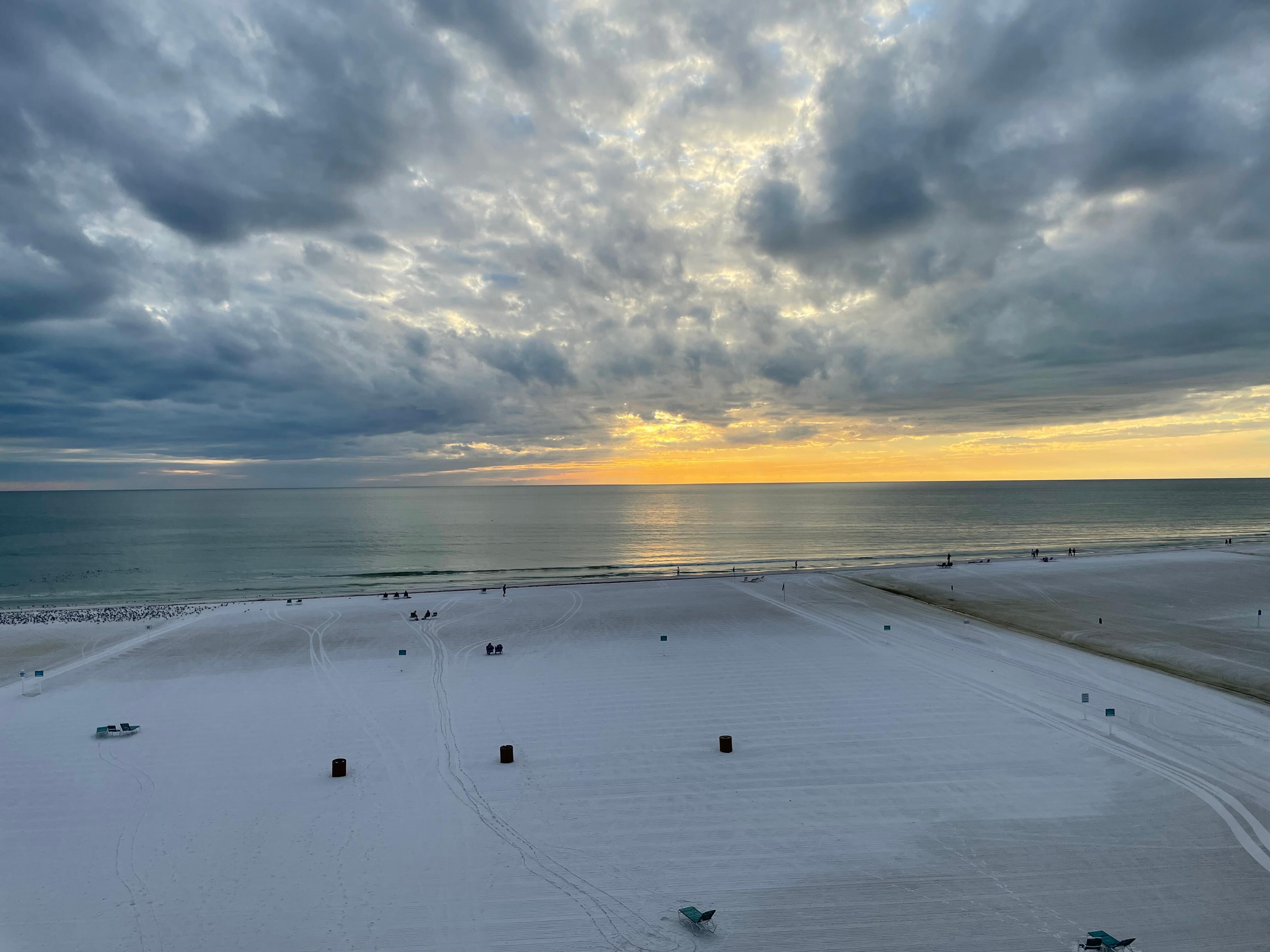 Sunset view from balcony
