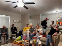 We had enough room to celebrate our family belated Christa's with food, fun and family games