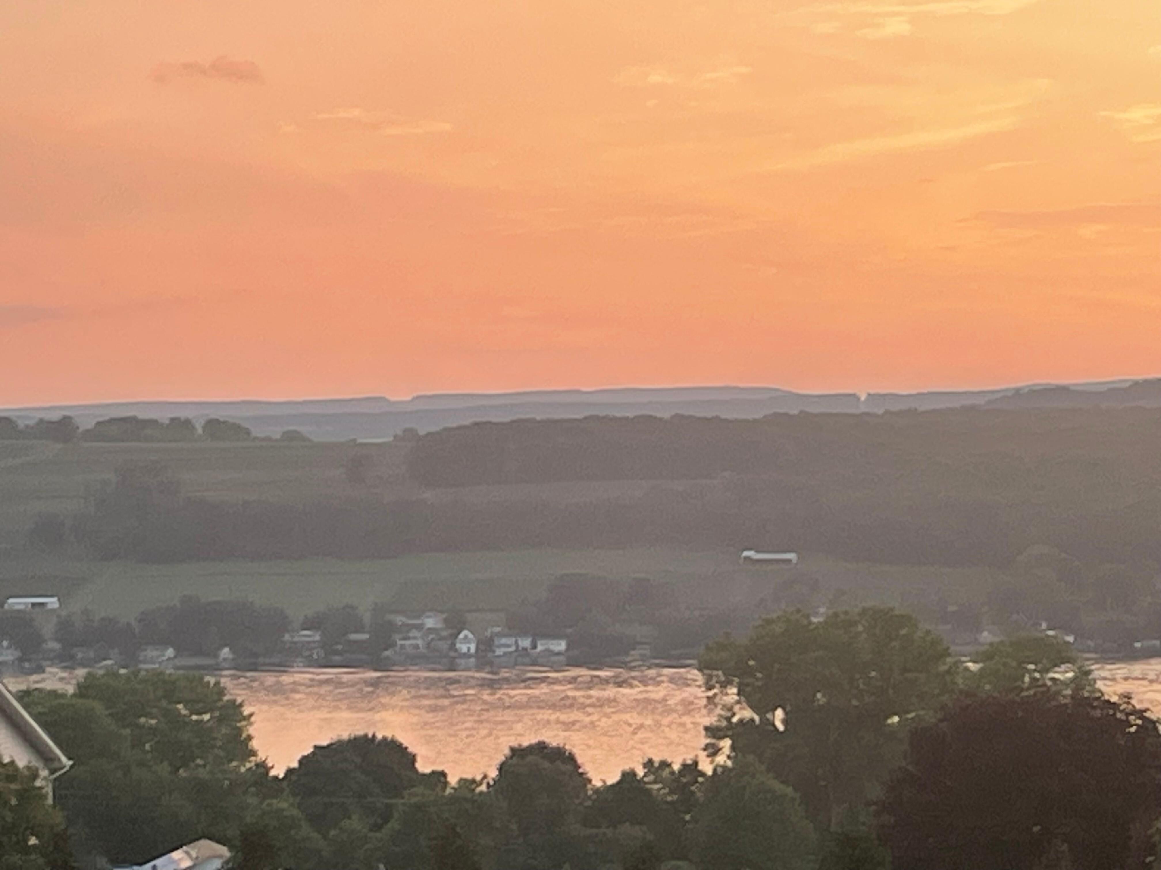 View from the comfortable cottage porch