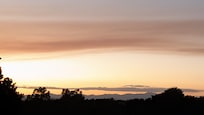 Sunset while sitting out