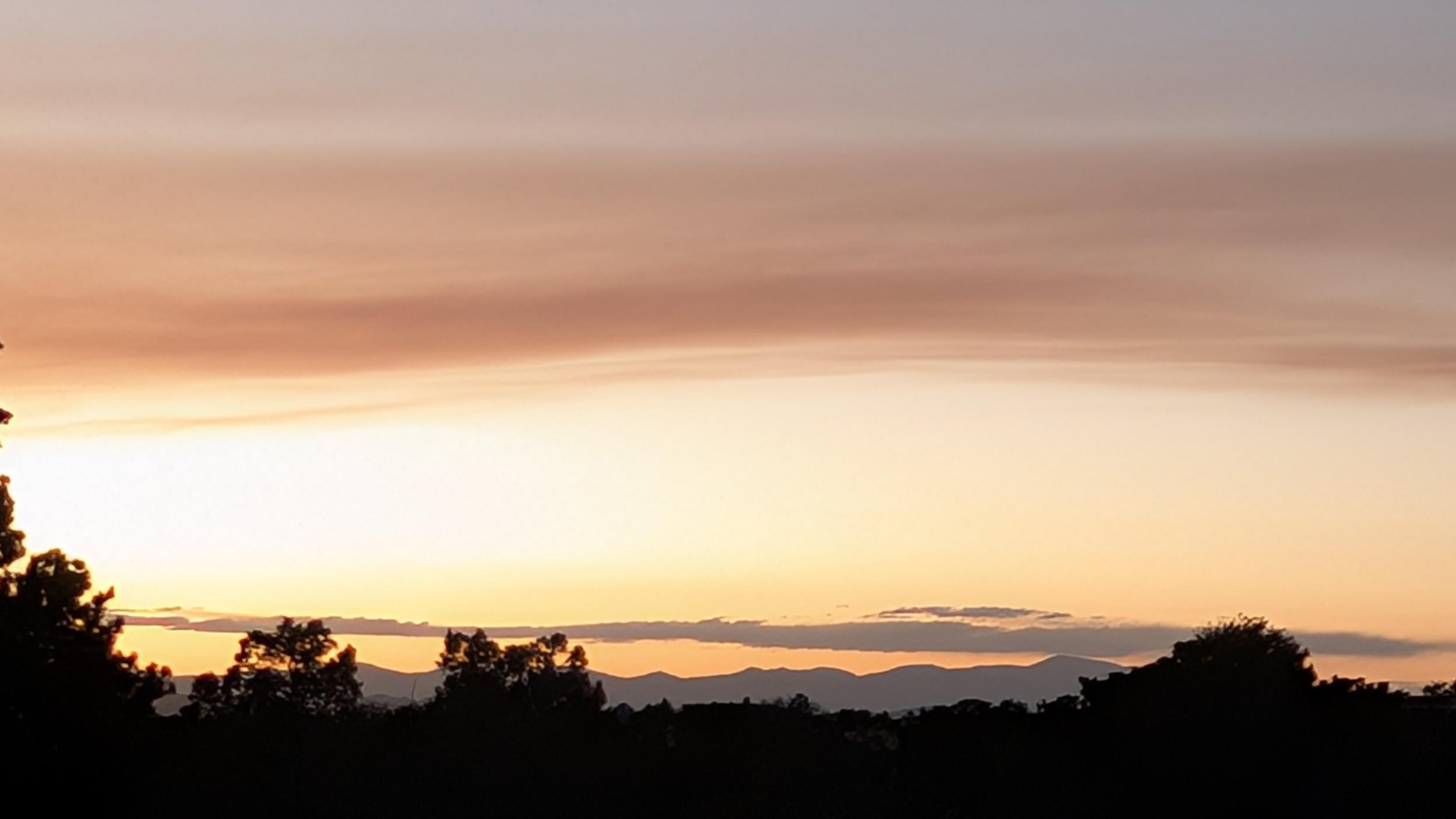 Sunset while sitting out