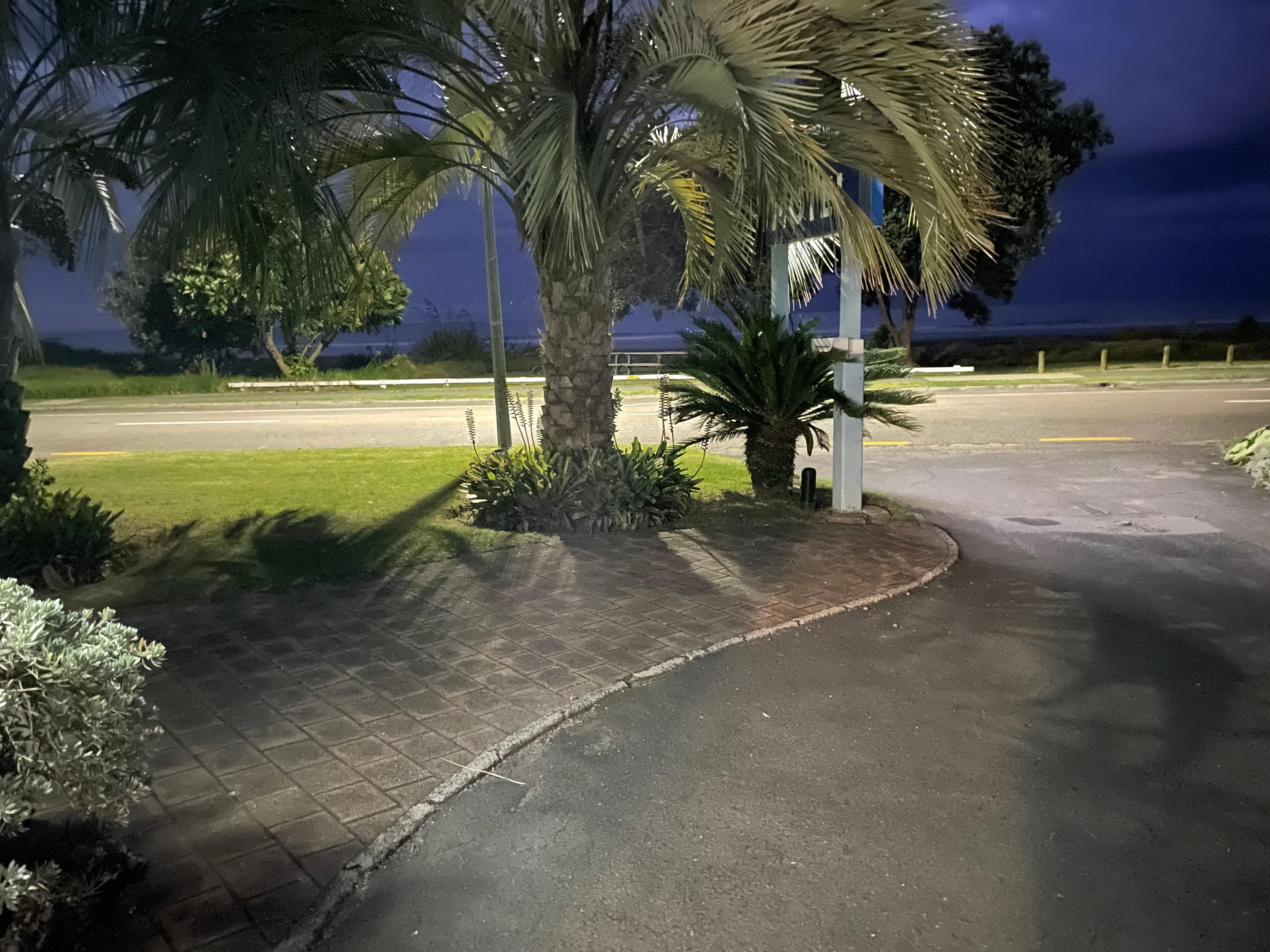 Across the road to the beach