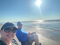 Relaxing on the beach!