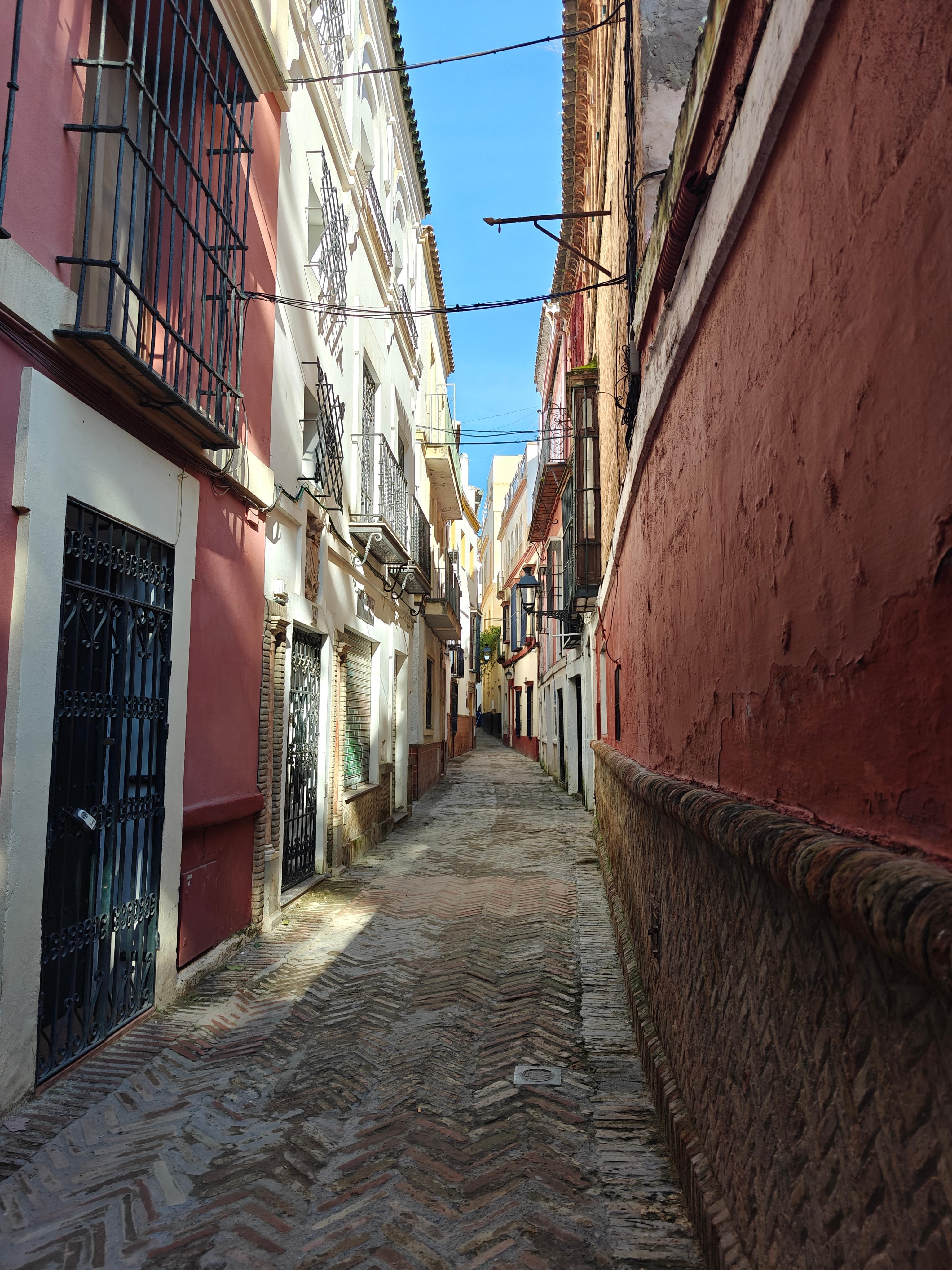 Pedestrian area around hotel