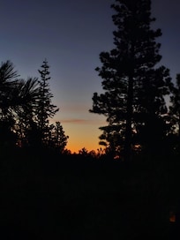 Sunrise and Mountain Cabin with Fireplace