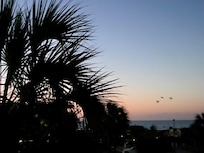 Just before sunrise from the balcony