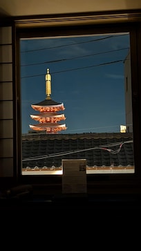 The night view from our room.