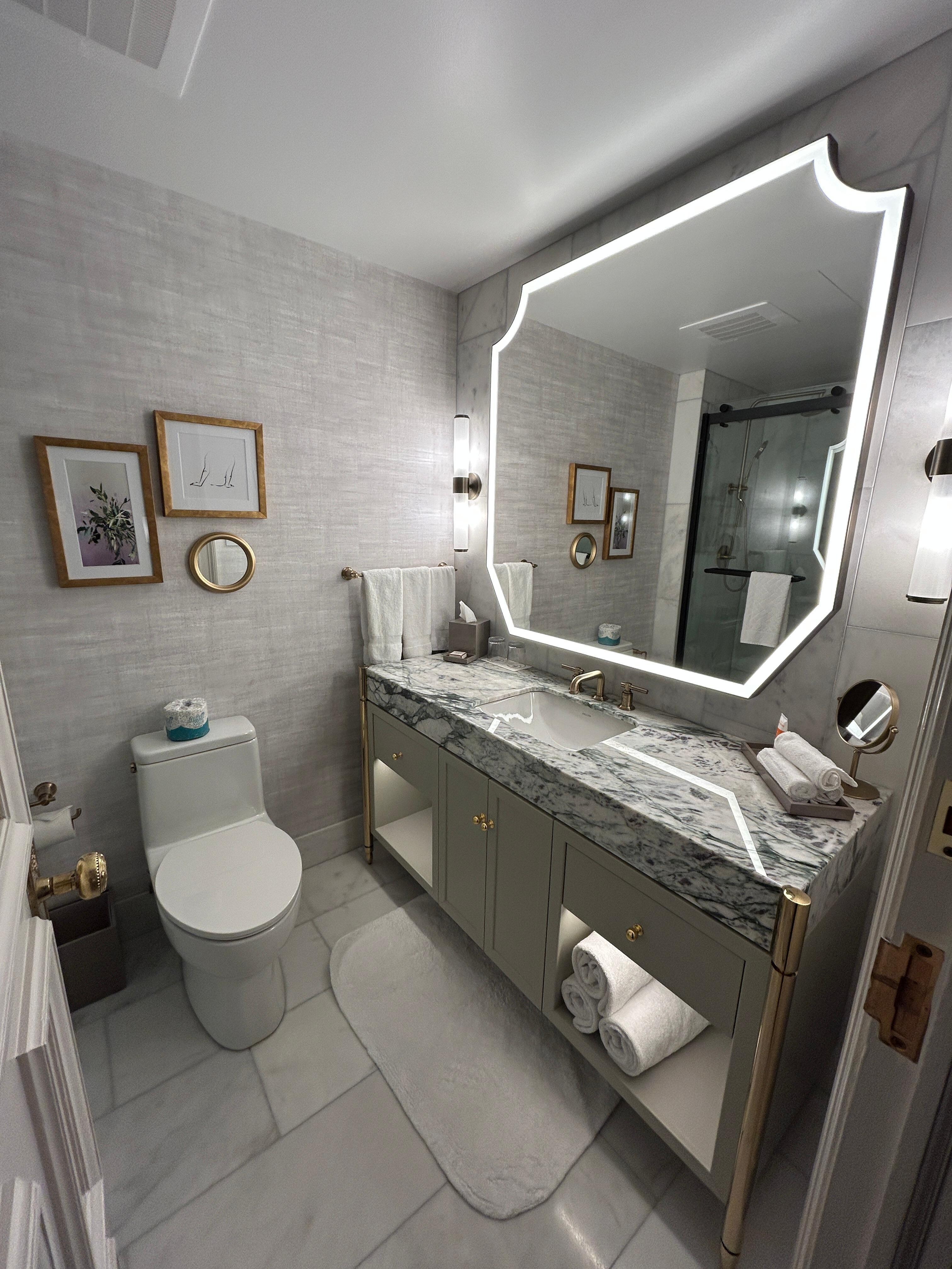 Each room had nightlights that would automatically turn on, so helpful for the middle of the night bathroom breaks!